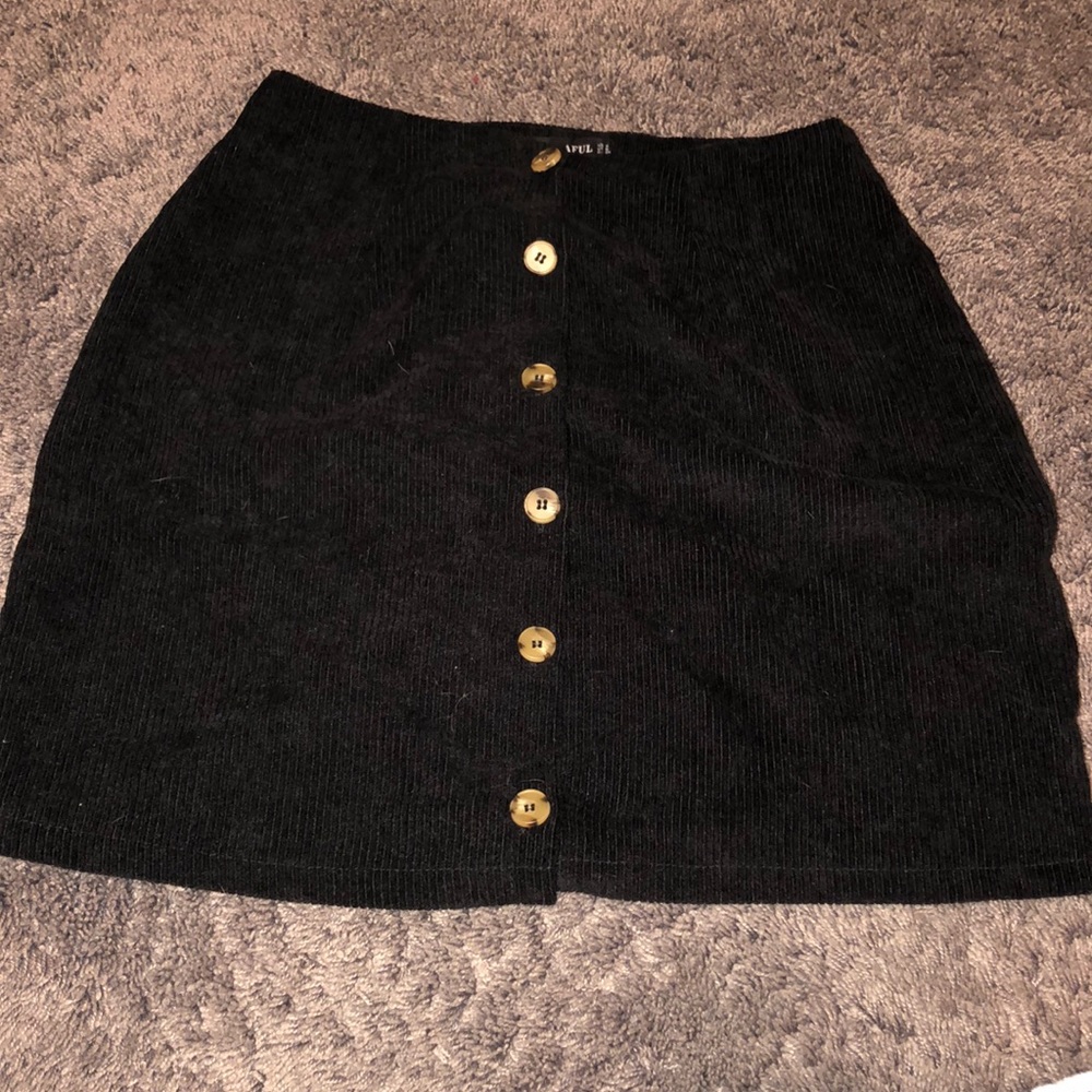 Black velvet Skirt